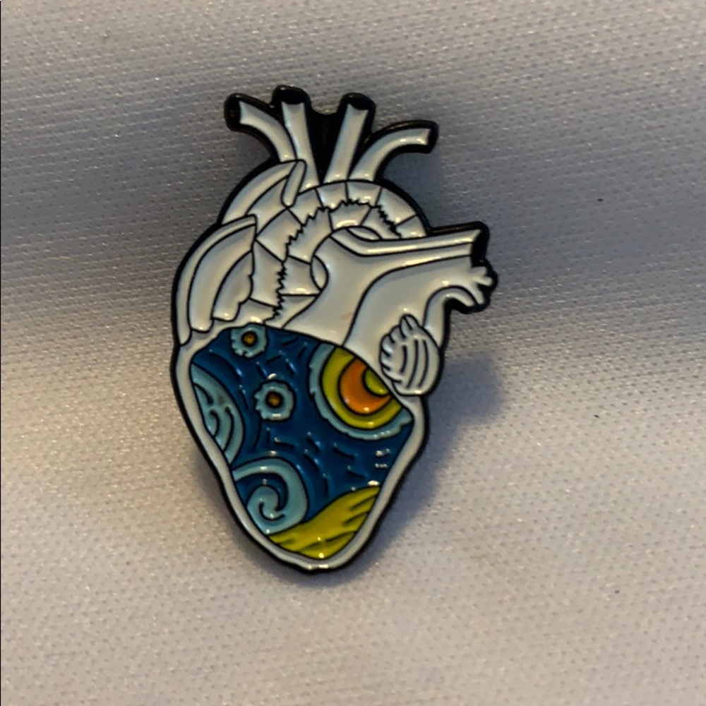 Unusual Heart Shaped Pin